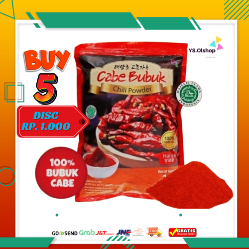 

JAVA SUPER FOOD Gochugaru - Bubuk Cabe Korea KASAR / Chili Powder 1 KG Kimchi Halal 100 % original