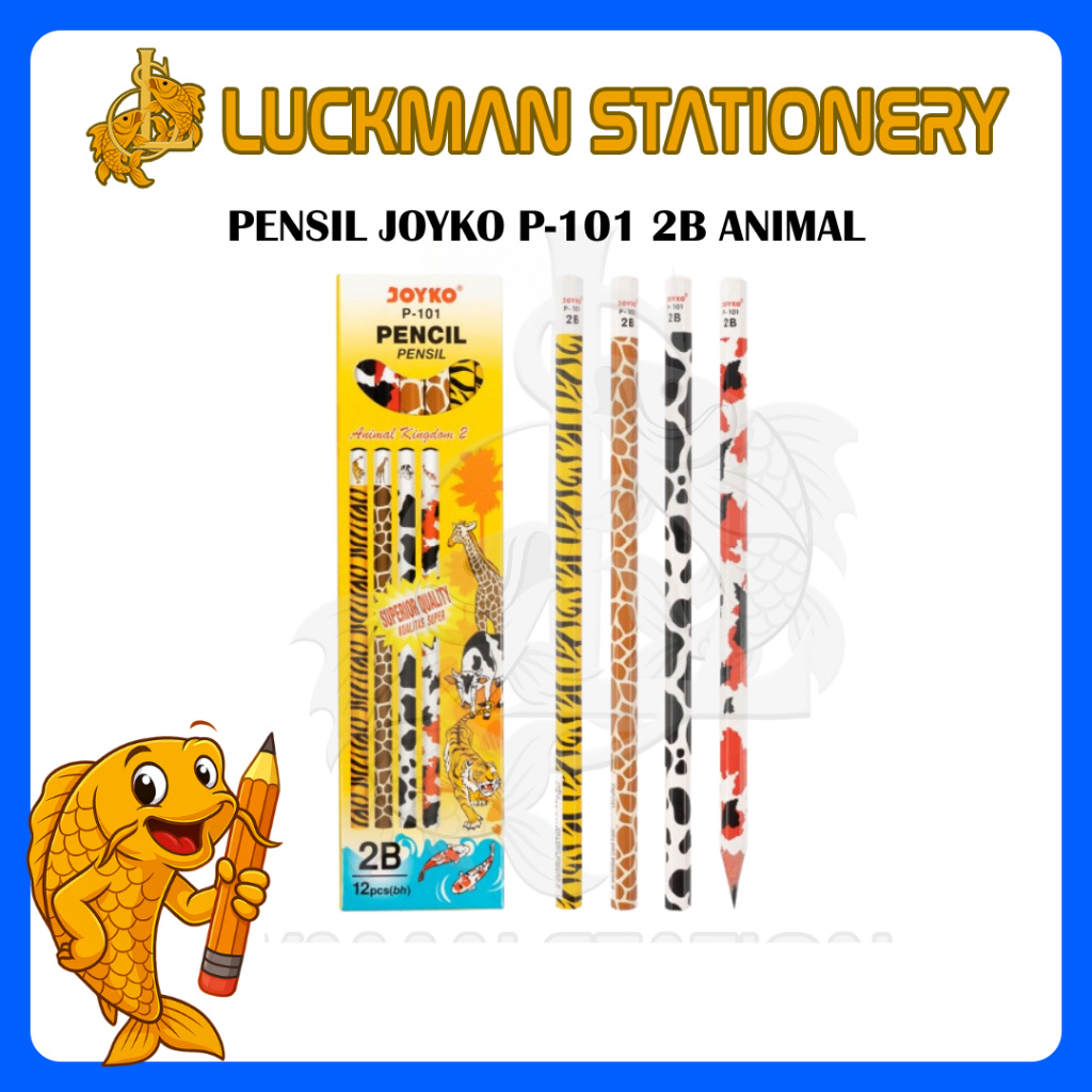 

LUCKMAN STATIONERY - PENSIL JOYKO P-101 2B ANIMAL (Pack)
