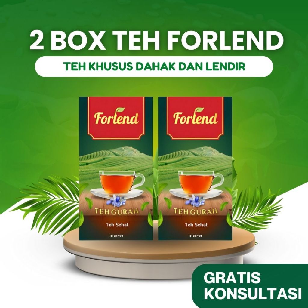 

FORLEND Teh Gurah Original - Membantu Atasi Permasalahan Lendir & Dahak - 2 Box