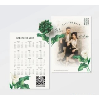 CETAK UNDANGAN NIKAH AESHTETIC - UNDANGAN PERNIKAHAN GLOSSY FULL COLOUR BAHAN PREMIUM