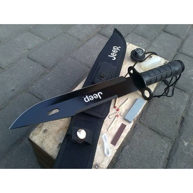 JUAL PISAU JEEP BELATI BLACK JP-3008 KNIFE PISAU DAPUR OUTDOOR
