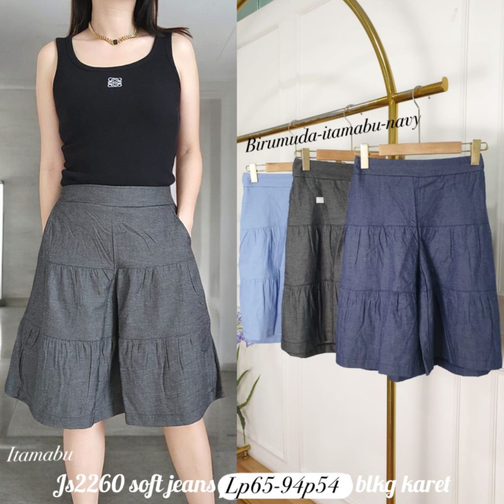 CELANA DENIM WANITA/CELANA KULOT DENIM/CELANA KULOT DENIM TERBARU~2260