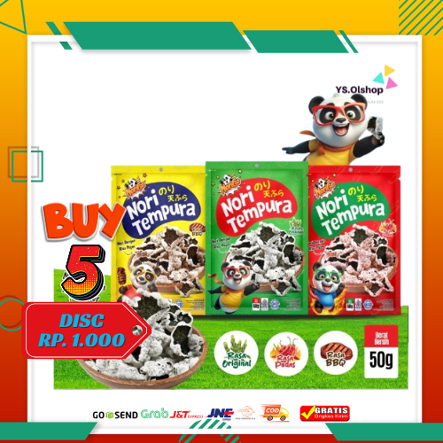 

CUCI GUDANG Nori Tempura 50gr - Snack Rumput Laut Baru dari Norigo - Food, Seaweed
