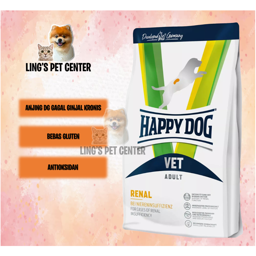 Happy Dog Renal 12kg Freshpack makanan anjing sakit ginjal
