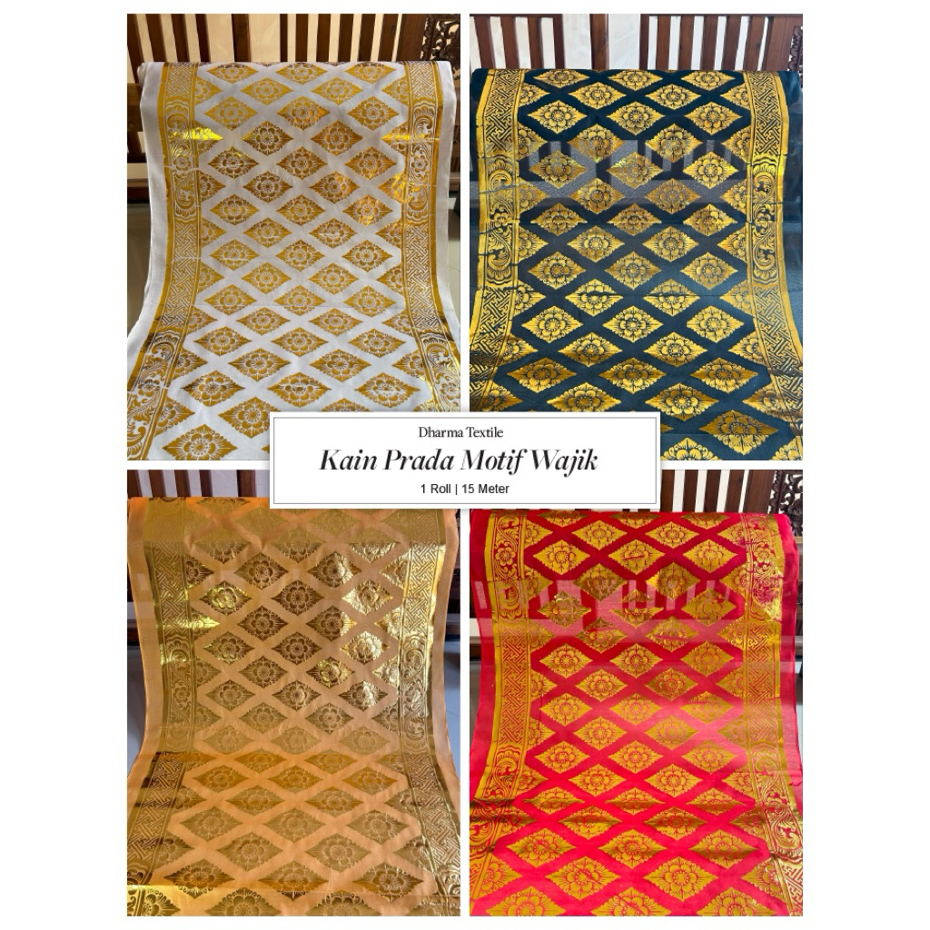 Kain Prada Bali Motif Wajik 1 Roll (15 Meter) | Bahan TC