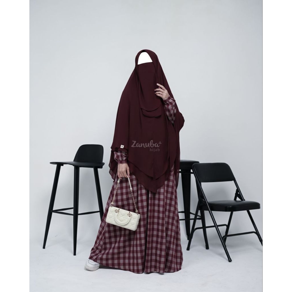 GAMIS SQUARE COTTON BY ZANUBA HIJAB | GAMIS KATUN KOTAK | DRESS ZANUBA | ZANUBA HIJAB