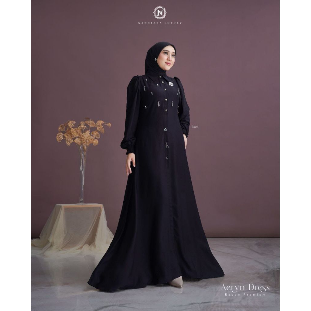 Aeryn Dress by Nadheera Luxury | Gamis Kekinian 2025  | Gamis Mewah | Nadheera Luxury | D'Hijab of M