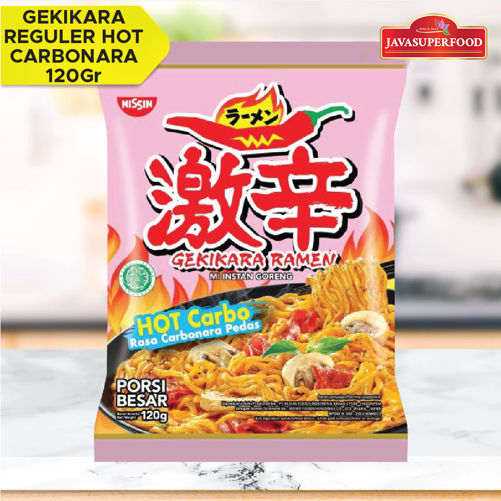 

Nissin Gekikara Ramen Hot Carbo Rasa Carbonara Pedas 120 gram