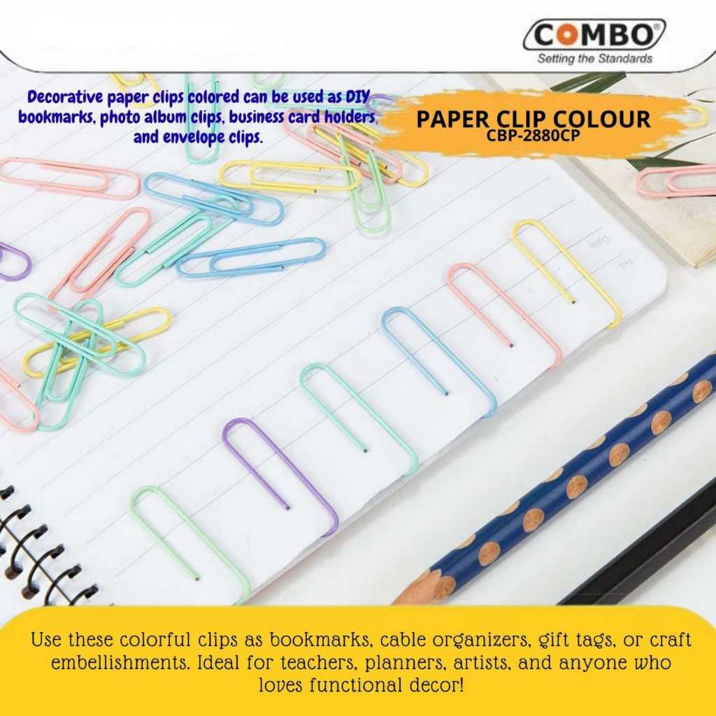 

Paper Clip Colour Pastel 2880CP / Cotton Candy Series Paper Clip 3cm / Klip Kertas Warna / Penjapit Kertas Warna Warni COMBO