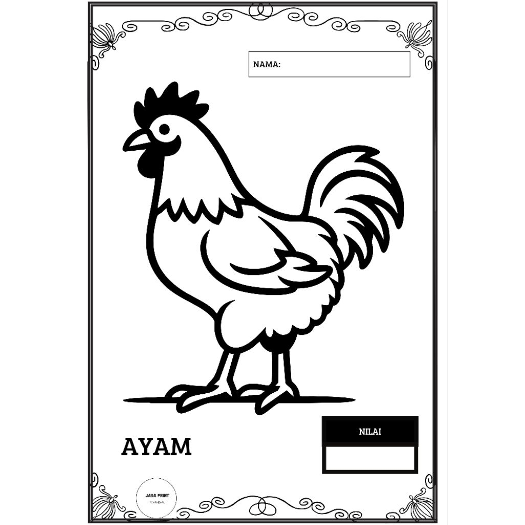 

KERTAS MEWARNAI "HEWAN