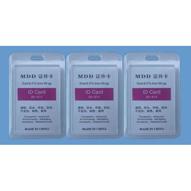 

Id Card Holder Bening Vertical MDD Cover Kartu Id Card 2 sisi Casing Holder Name Tag Transparant