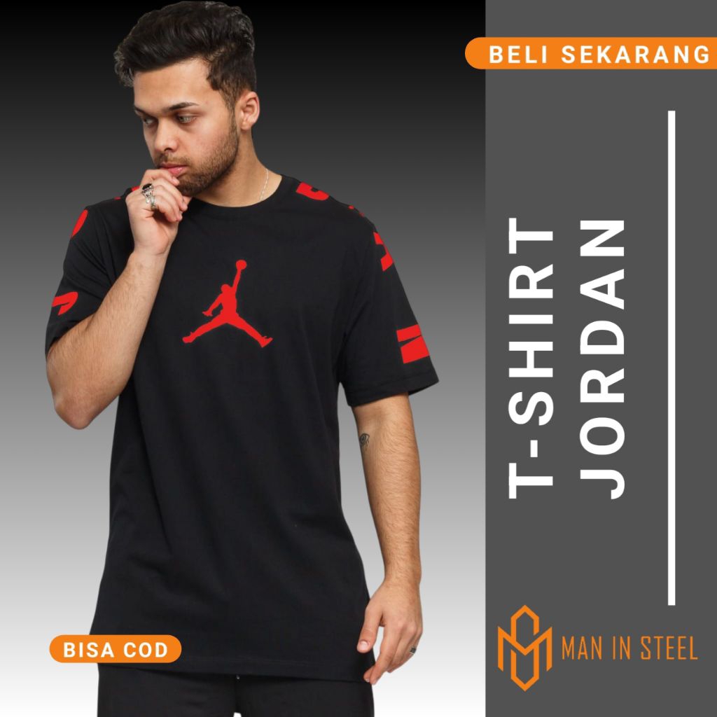 Kaos Tshirt Tees Distro Jordan Jump Man Olahraga Sport Pria Premium
