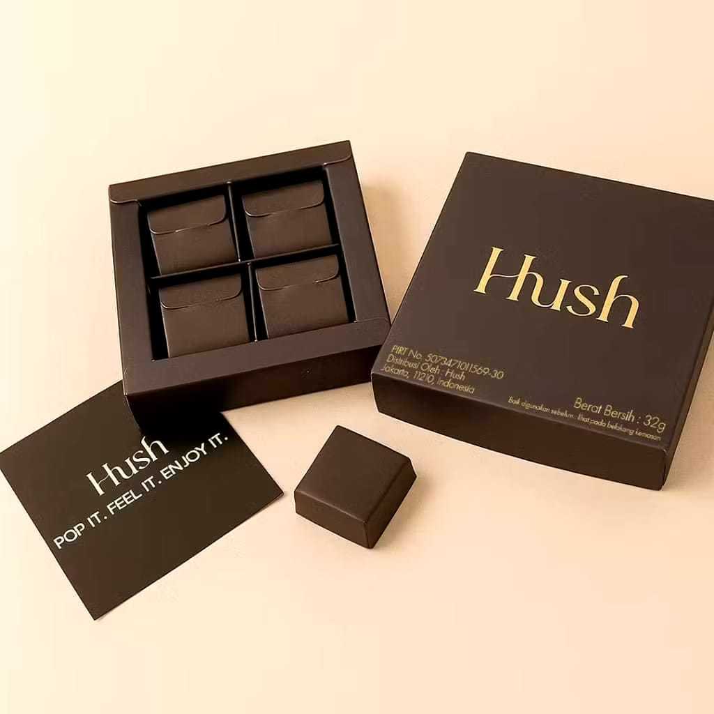 

1 Box Hush chocolate Dark Chocolate for couple 32 gram Original