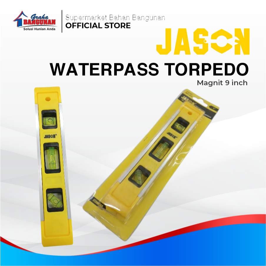 JASON WATERPASS TORPEDO / WATERPASS MAGNET 9"