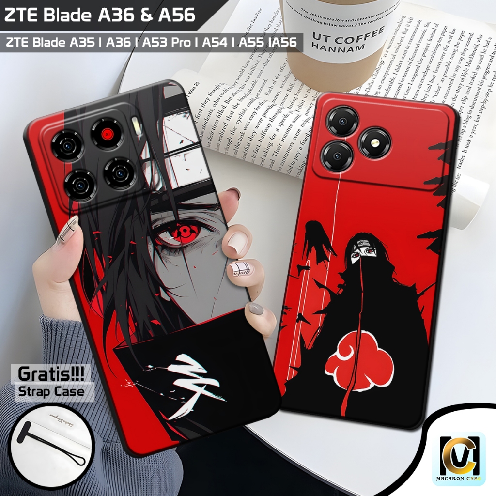 Case ZTE Blade A56 & ZTE Blade A36 Terbaru 2025 Motif Itachi | SoftCase HP ZTE Blade A56 | ZTE Blade