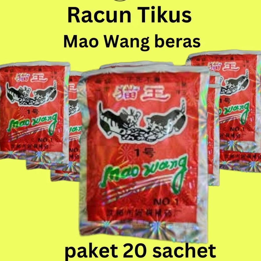 PAKET 20 PCS | MAO WANG | MAO WANG RACUN TIKUS ORIGINAL 100% | MAO WANG ORIGINAL | MAO WANG ASLI