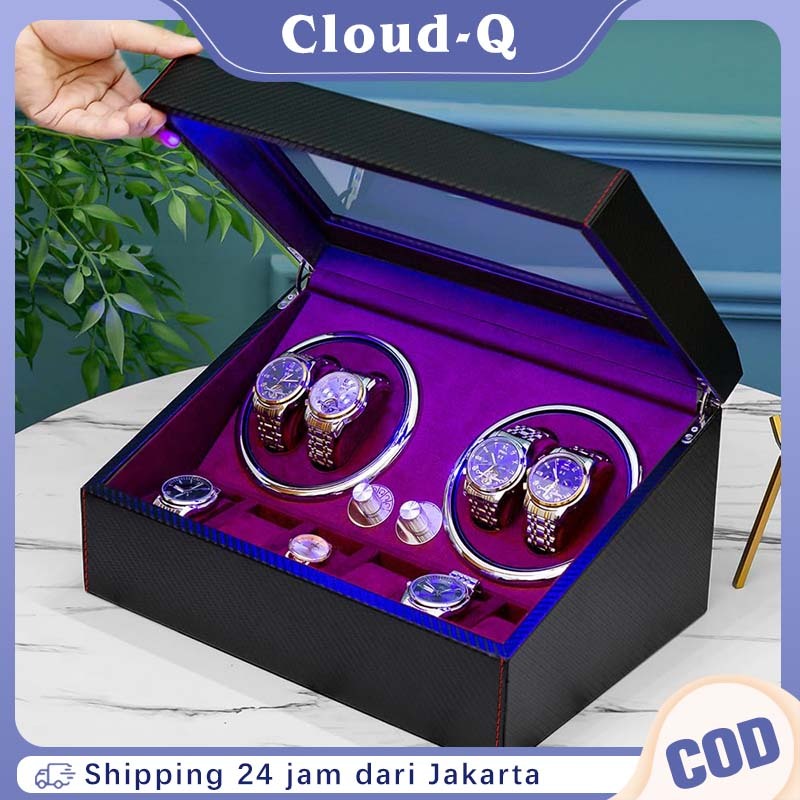 Tangan Otomatis Winder Watch 4+6 / Watch Winder Automatic / Watch Winder Pemutar Jam