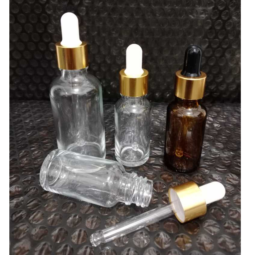 BOTOL PIPET KACA TEBAL CLEAR/BOTOL SERUM/PIPET KACA