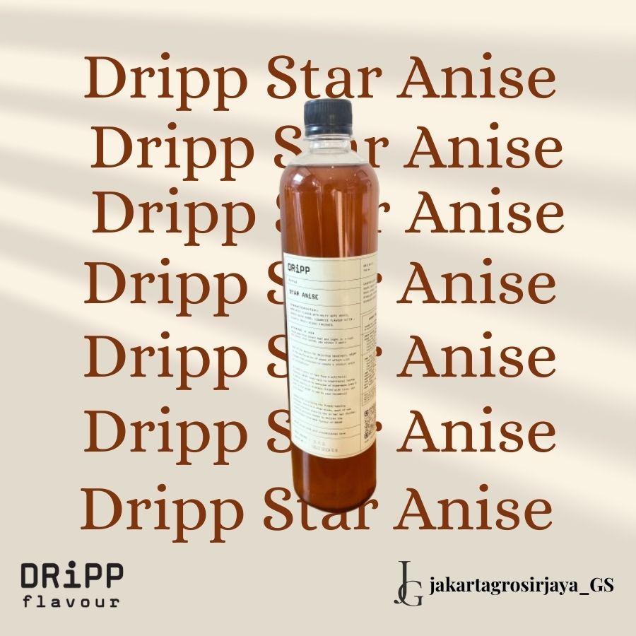 

Dripp Syrup Star Anise 760 ML - Rasa Bunga Lawang 760 ML