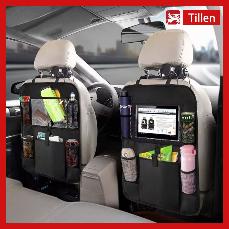 Tas Penyimpanan Mobil Multifungsi Organizer Kursi Jok Belakang Mobil Saku Sandaran Kursi Mobil / Tas