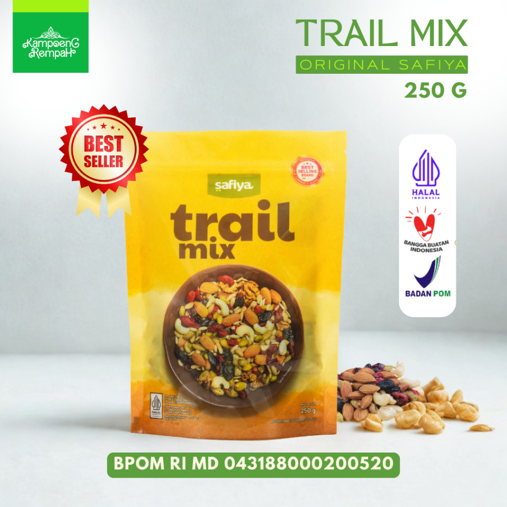 

Trail Mix Safiya Original 250 Gram Dried Fruit Roasted Premium