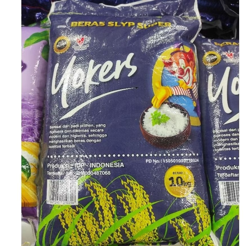 

Yokers Beras putih SLYP Super 5kg / 10kg
