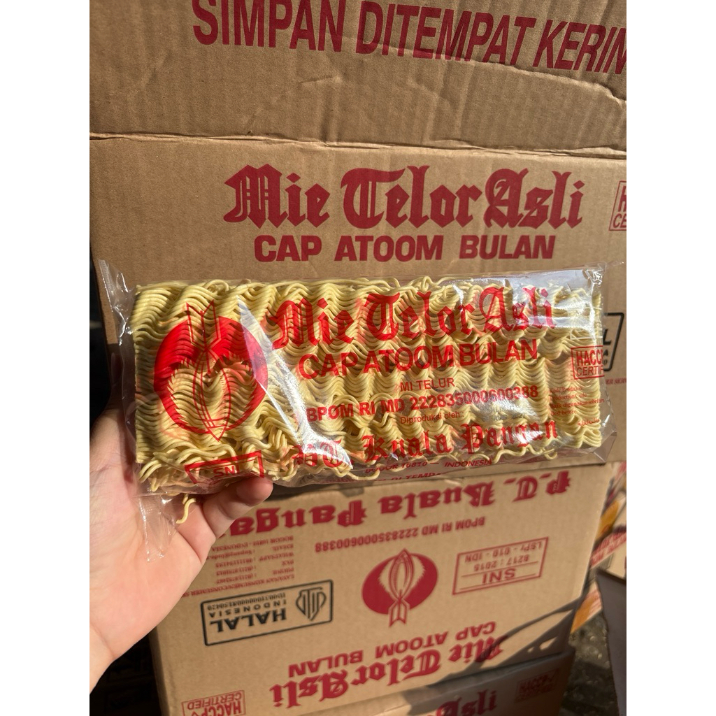

mie atom bulan 1dus isi 20pcs (grosir)