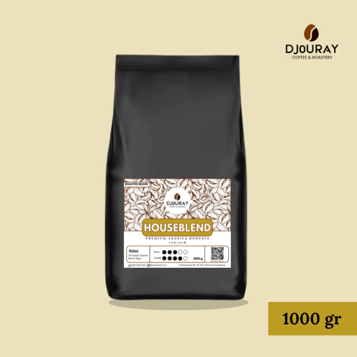 

Djouray Houseblend Premium 37 Robusta Arabika, Biji Kopi Espresso Blend