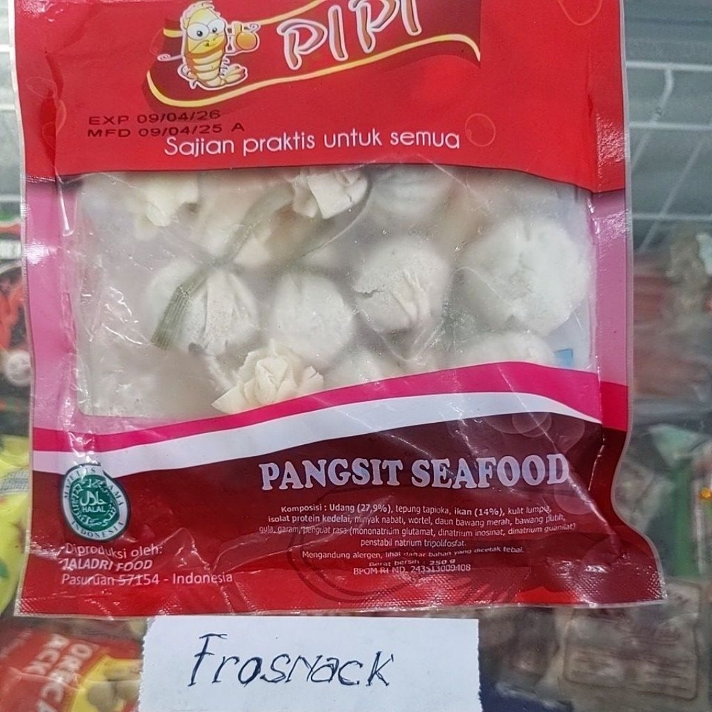 

Pipi pangsit seafood 250g