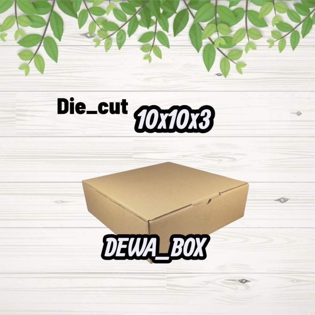

kardus die cut 10x10x3