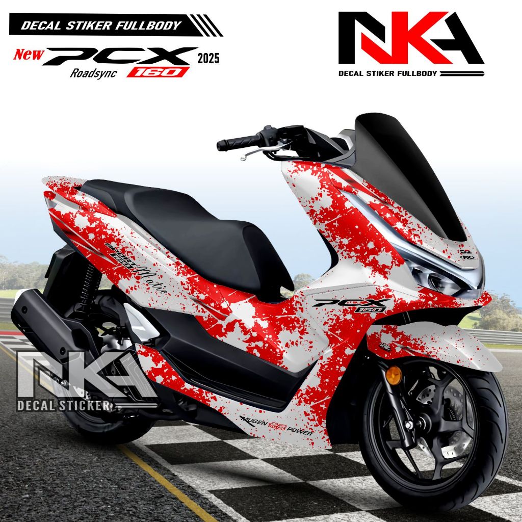 Decal Motor PCX 160 Thun 2025 Fullbody Stiker Decal Motor PCX 160 Motif Hyabusa