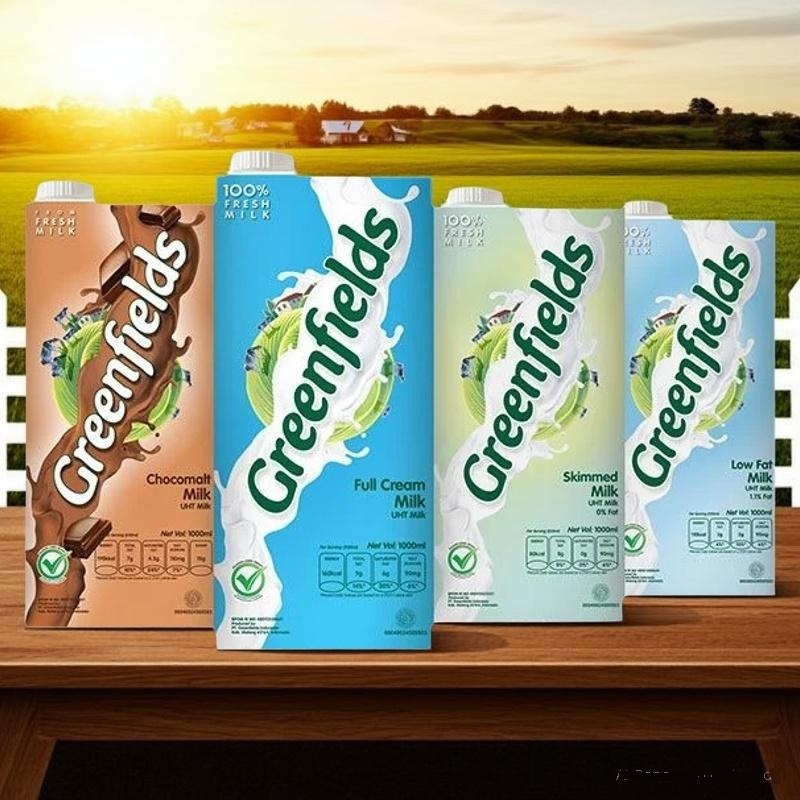 

Susu UHT GreenField 950 ml All Varian Susu Green Field Full Cream Coklat Skim Low Fat