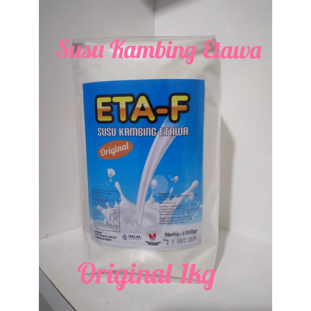 

Susu Kambing Etawa Original ETA-F 1Kg Harga Promo!!!