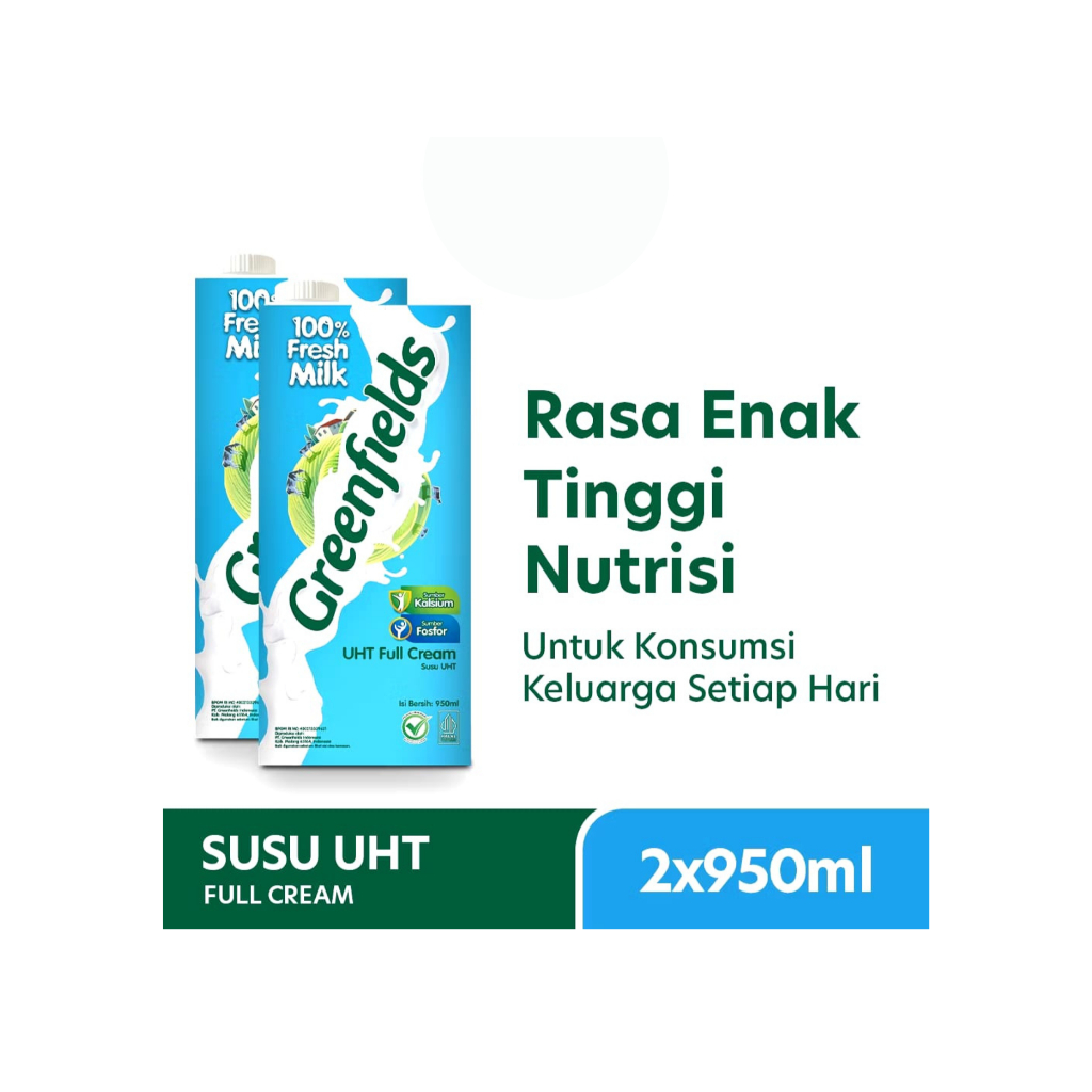 

Susu Greenfields UHT Full cream Promo 2x950 ml