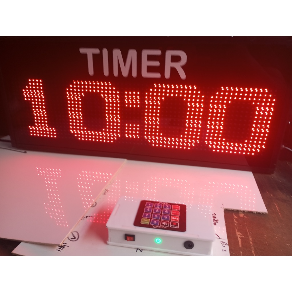 

T70A (70x30) - Papan digital scoreboard portable ringan kecil dengan sticker "TIMER