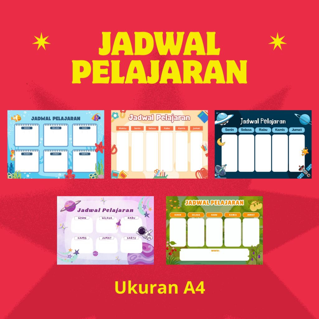 

Cetak Poster Jadwal Pelajaran A4 Jadwal Mata Pelajaran Sekolah