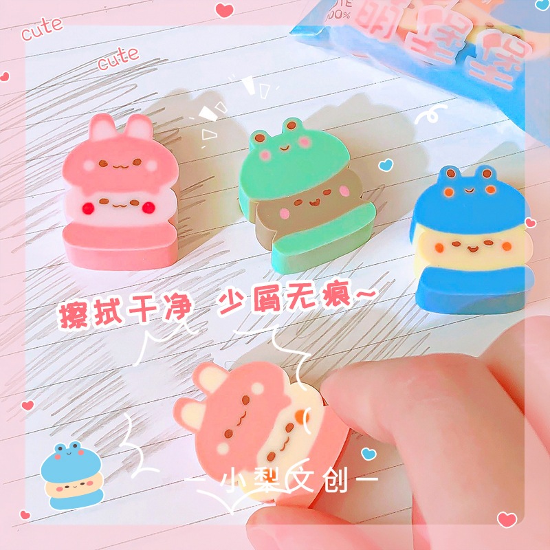 

Penghapus Lucu Karakter Eraser Mini Size (1 pack isi 2)