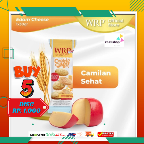 

WRP Keju Edam Cheese Cookies 30g - Camilan Diet sehat