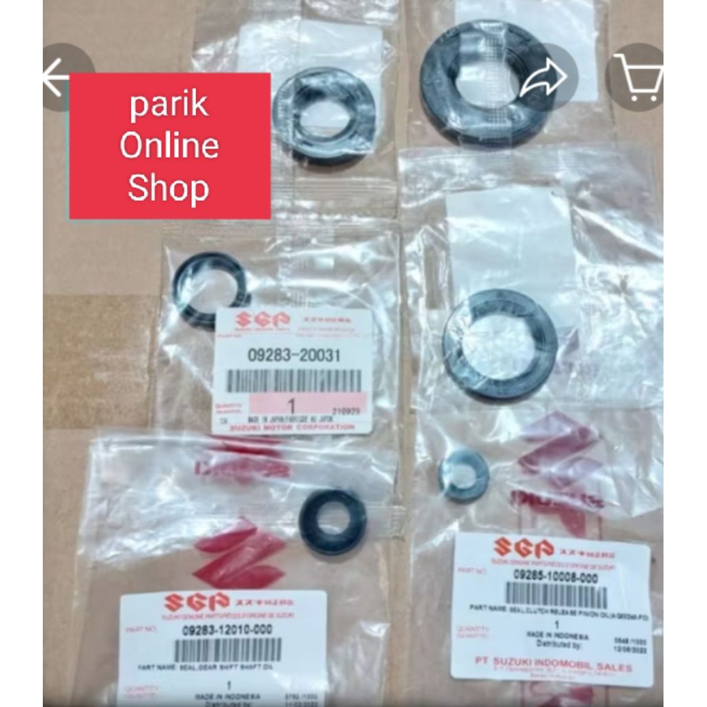 Seal Sil Mesin Kruk As Sil Operan Engkol Stut Sil Gear Depan Komplit Suzuki TS 125 TS 100