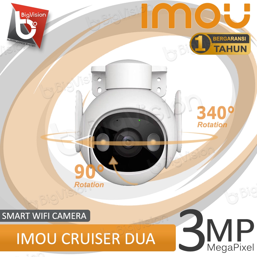 CAMERA CCTV WIFI IMOU KAMERA 3MP IP PTZ BERWARNA OUTDOOR AUDIO