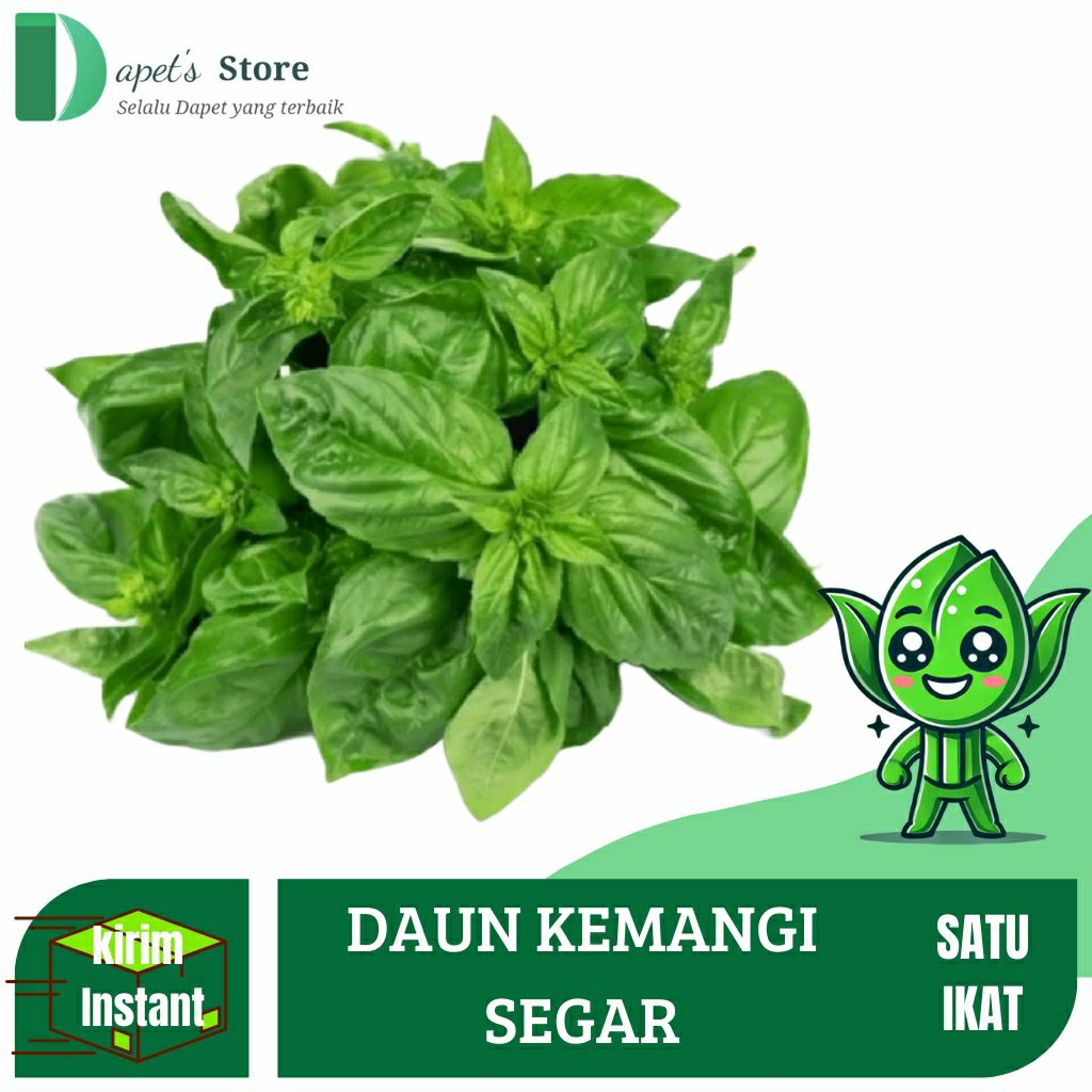 

Daun Kemangi Segar Daun Kemangi Fresh Satu Ikat Isi Sedang - Dapet'S Store