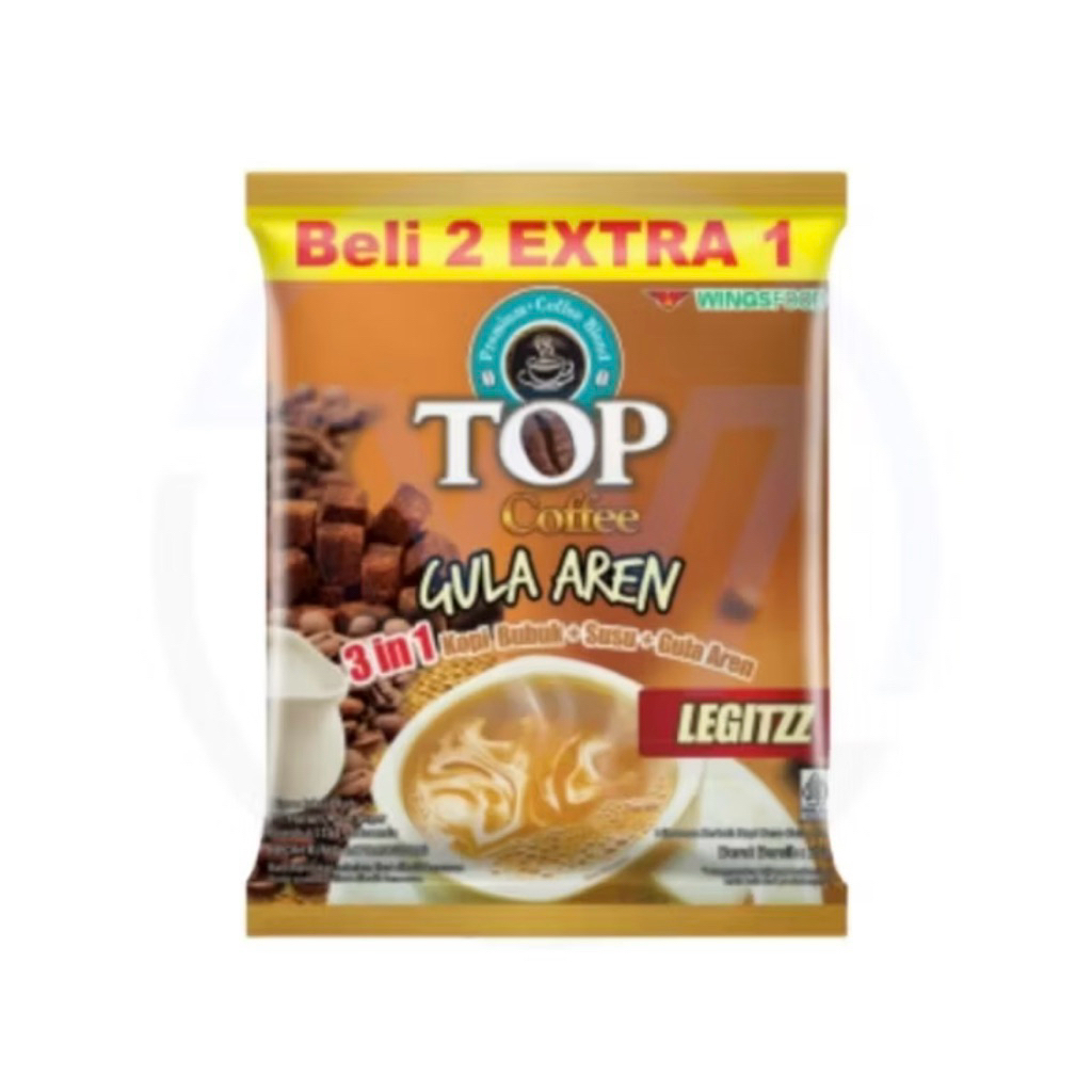 

Top Coffe Gula Aren 27gr x 15 Sachet
