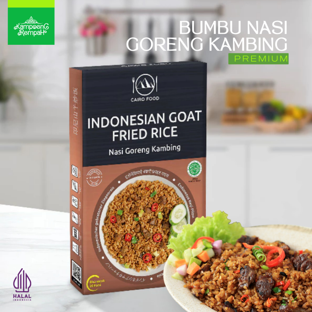 

Bumbu Nasi Goreng Kambing Sehat – Tanpa MSG, 100% Rempah Murni | Cairo Food