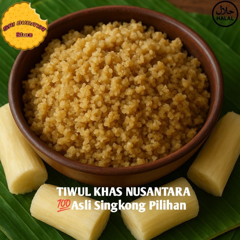 

Tiwul Instan / Nasi Singkong Sehat 1 kg – Cocok untuk Diet & Pengganti Nasi Putih