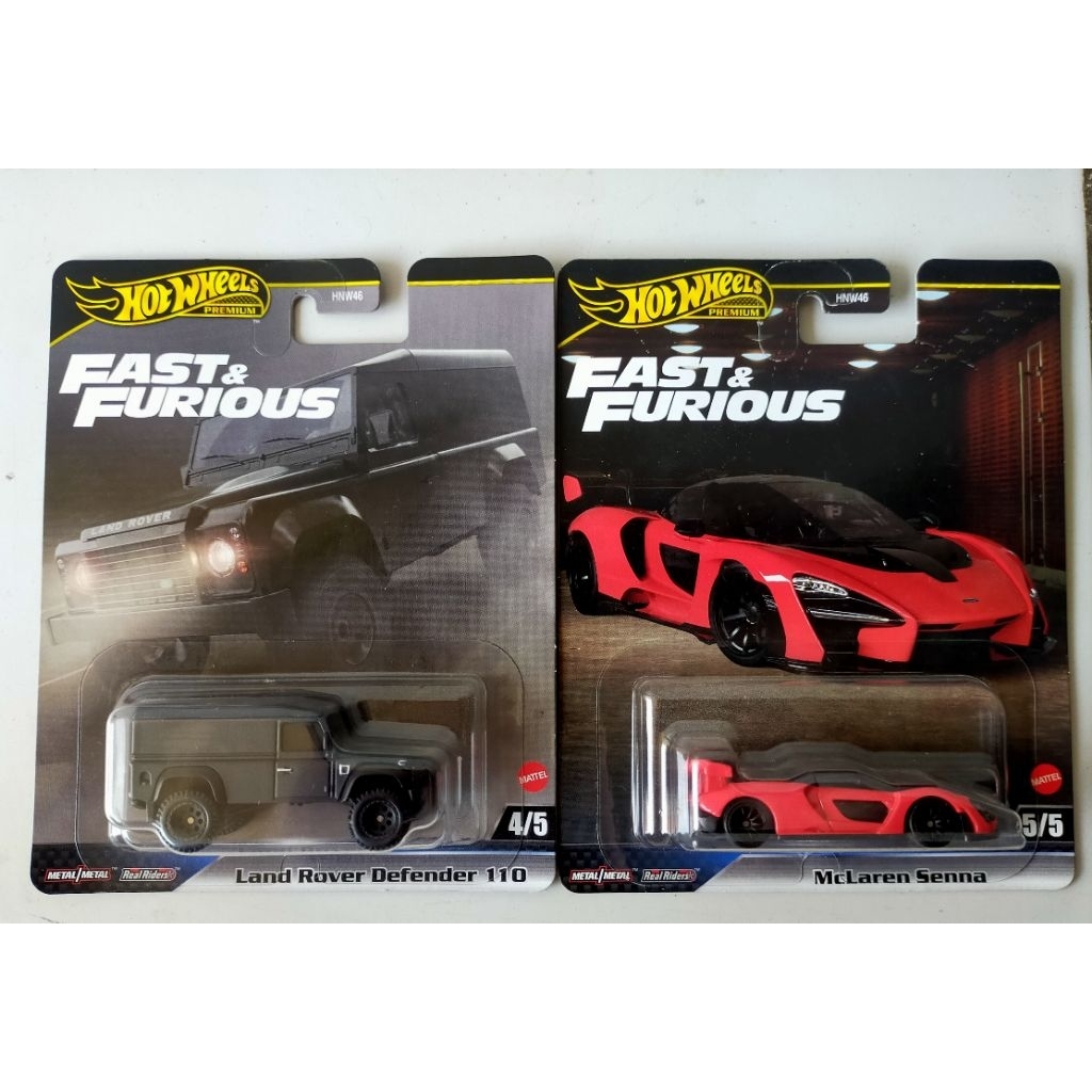 Hotwheels premium FF Bundling item Land Rover & Mc Laren