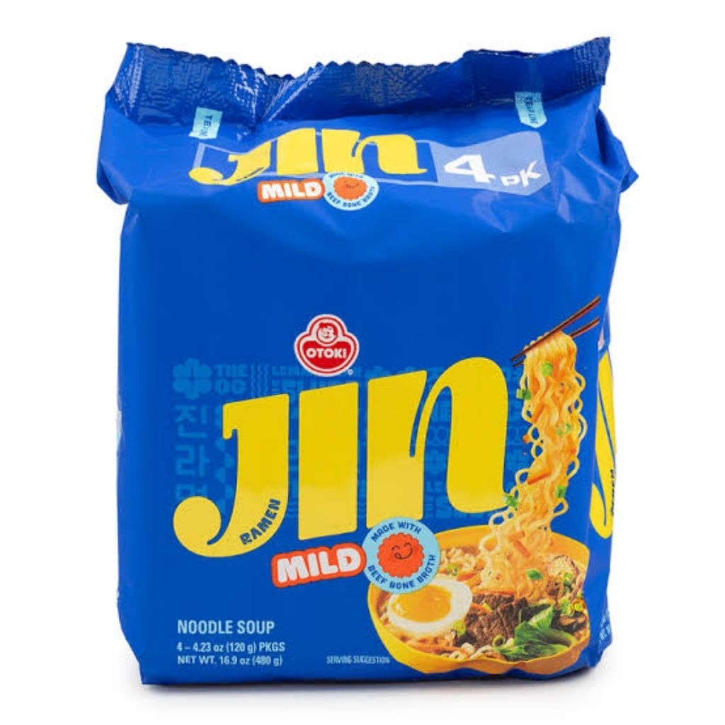 

OTTOGI Jin Ramen Mild Multi Pack 120gr@5pcs/(Mi Instan Rasa Mild )