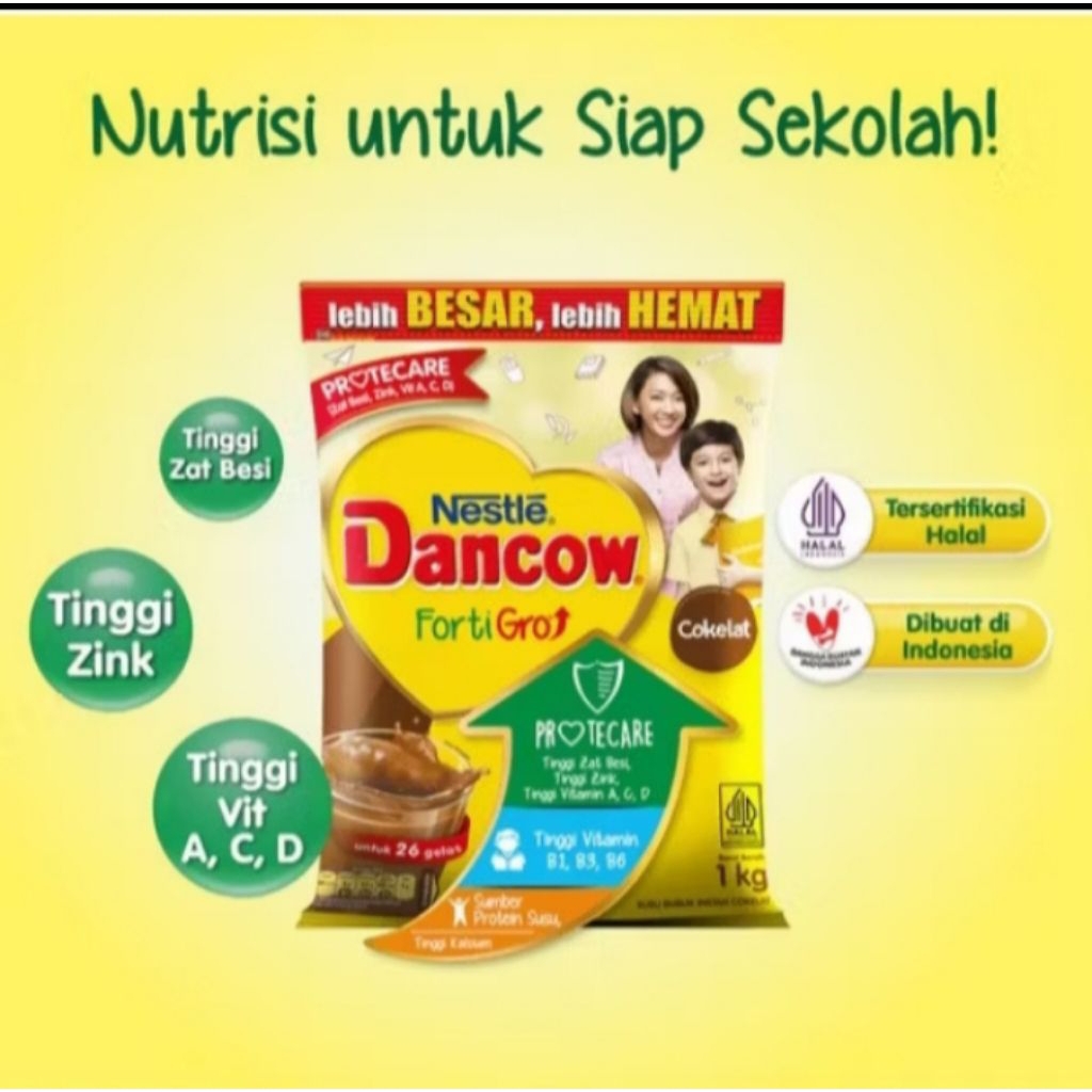 

Nestle Dancow fortigro coklat 1kg (Jateng)