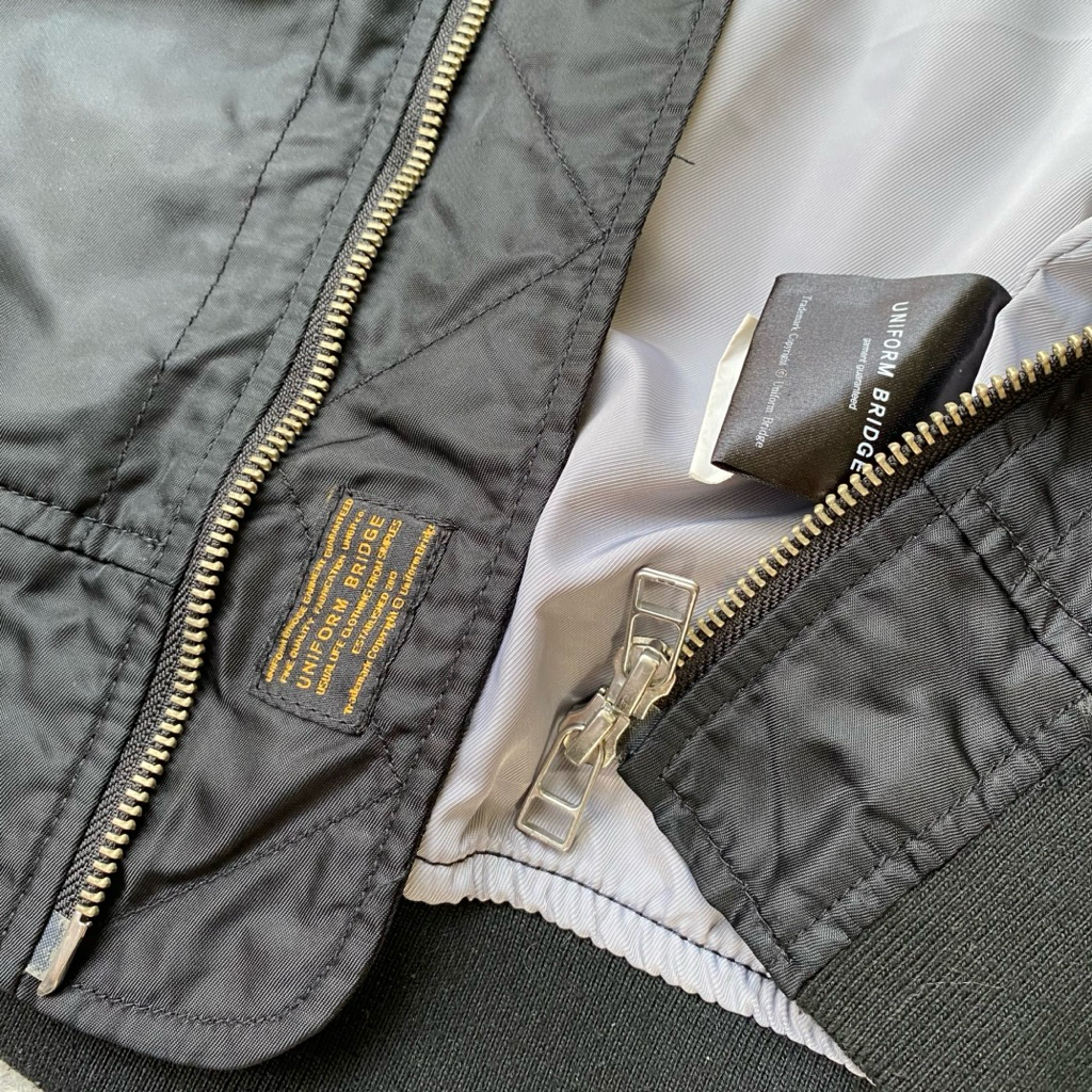 jacket bomber ma-1 unifrom bridge super cakep hitam