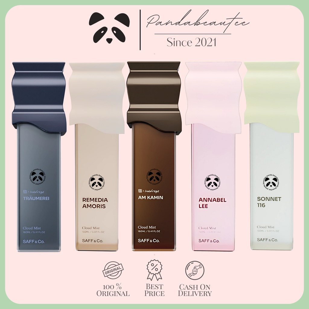 PANDABEAUTEE - SAFF & CO CLOUD MIST 150ml | Remedia Amoris | Annabel Lee | Sonnet 116 | Traumerei | 
