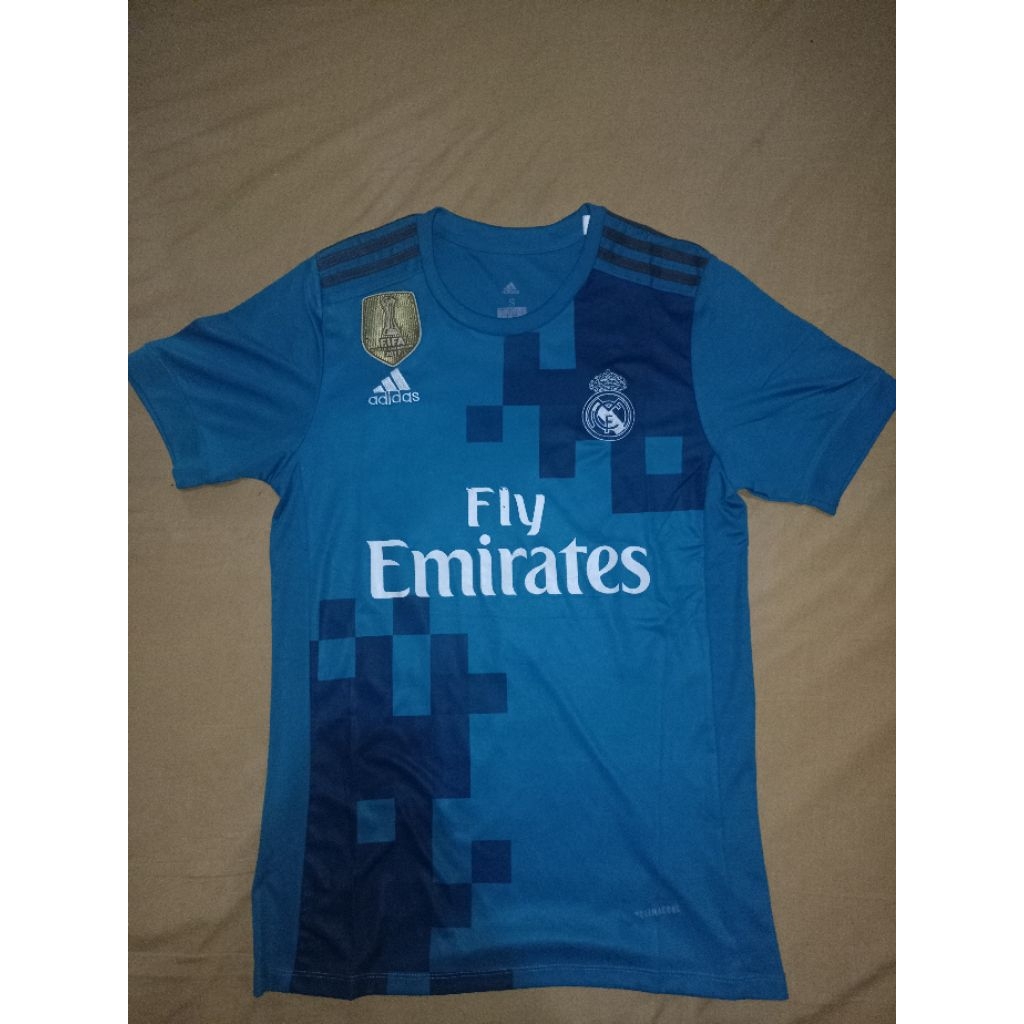 JERSEY REAL MADRID THIRD 2017/18 NAME SET RONALDO